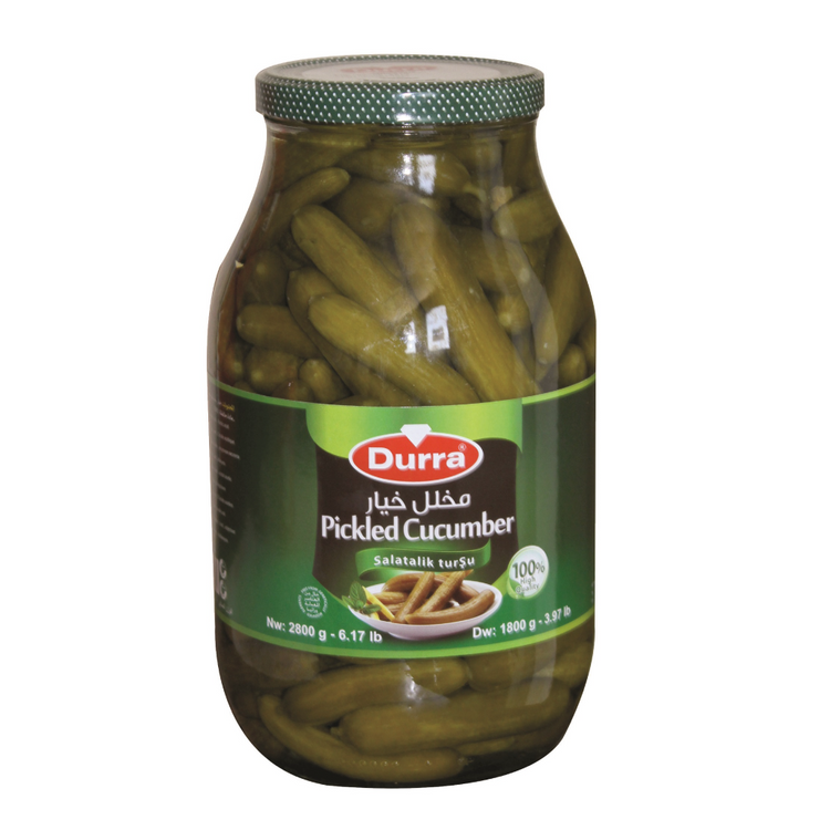 Durra Pickled Baby Cucumbers 4x2800 g Jar
