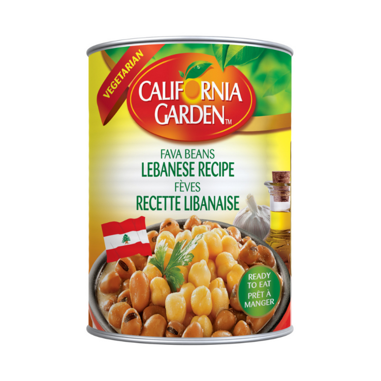 California Garden Fava Beans Lebanese Recipe 24 x 450 gm Can