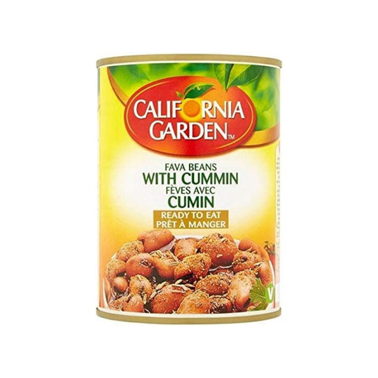 California Garden Fava Beans with Cumin 24x454 g Can