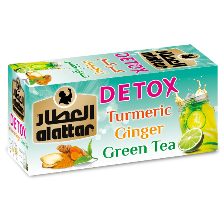 Alattar Detox Turmeric Ginger Green Tea 12x20x30 g teabags
