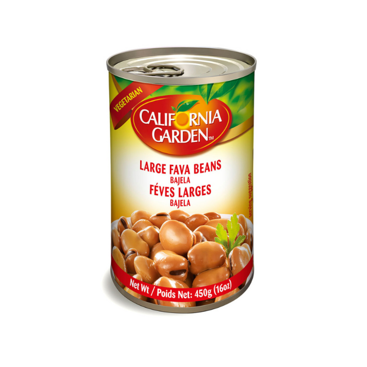 California Garden Large Fava Beans (Bajela) 24x454 g Can