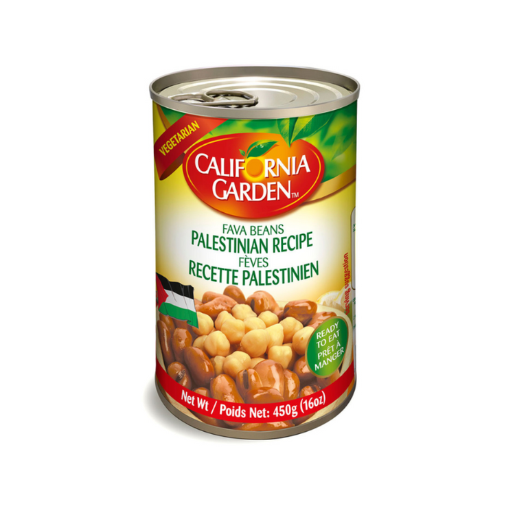 California Garden Fava Beans Palestinian Recipe 24 x 450 gm Can