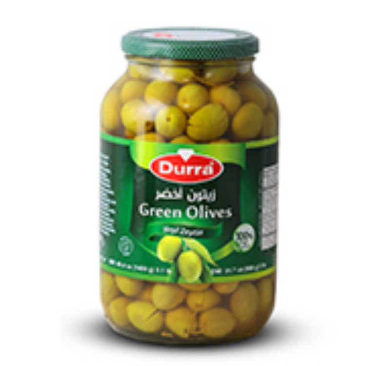 Durra Green Olives Halabi 4X2.8 kg Jar