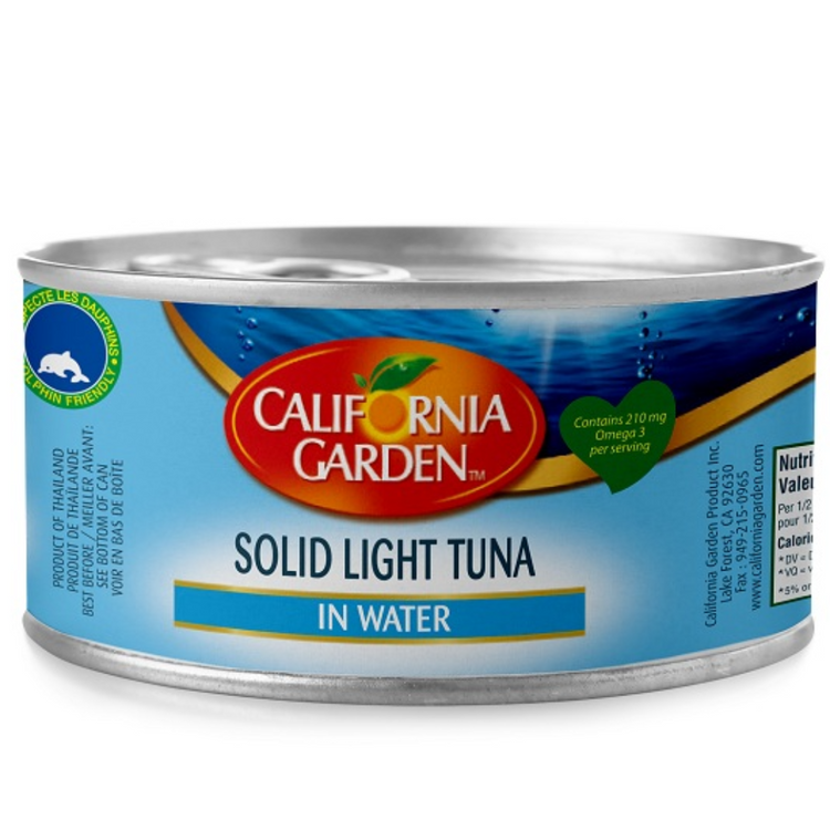 California Garden Solid Yellow Fin WhiteTuna In water 24x185 g Can