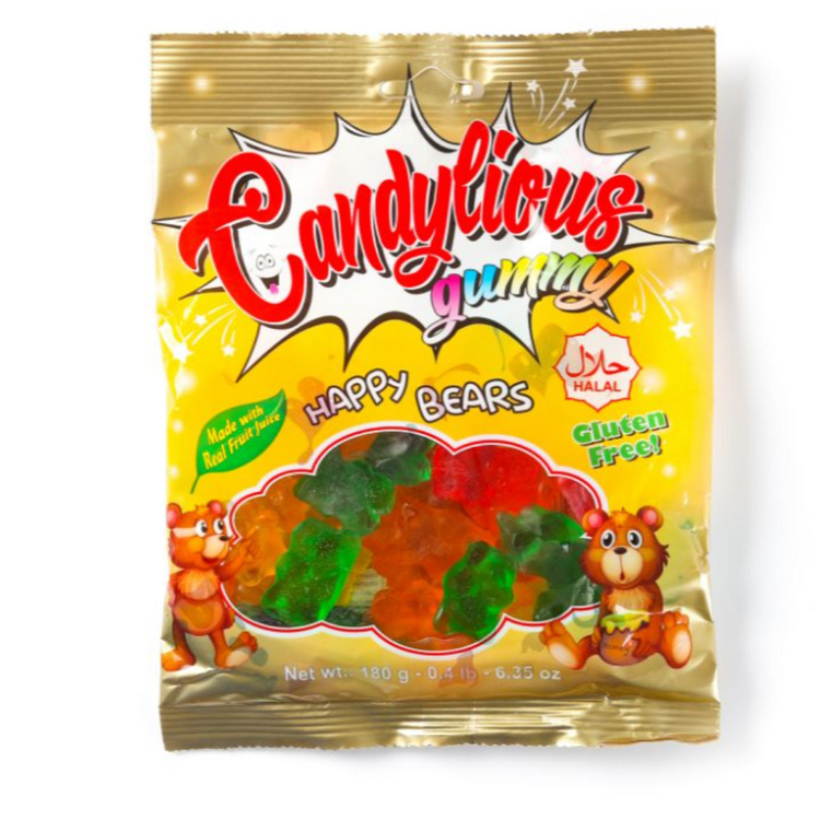 Candylious Gummy (Happy Bear) 4x12x180 g Bag
