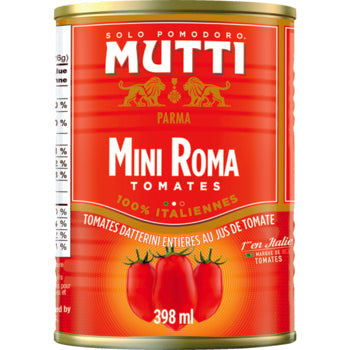 Mutti Whole Baby Roma Tomatoes Canned 398ml