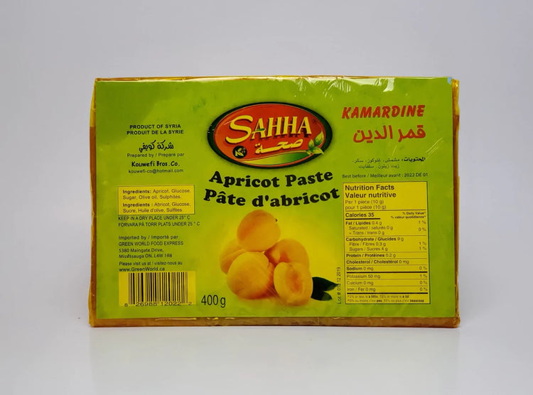 Sahha Kamardin Apricot Paste 400g X 25