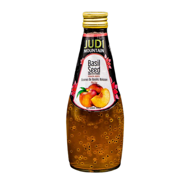 Judi Mountain Basil Seed Peach Juice 24X290 ml Just4less