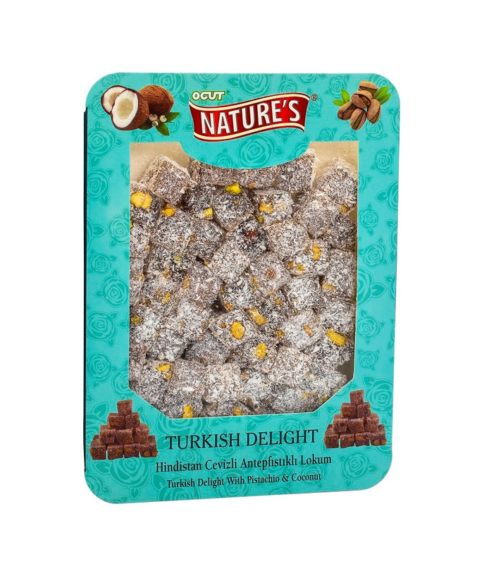 Ogut Turkish Delight With Roasted Pistachio & Coconut 300g