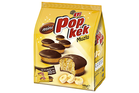 ETI Popkek Mini W.Banana 144g X 10 bags