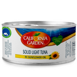 California Garden Solid Yellow Fin WhiteTuna In Sunflower Oil 24x185 g Can