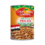 California Garden Fava Beans Egyptian Peeled Recipe 24x450 g Can