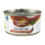 California Garden Solid Yellow Fin WhiteTuna In Sunflower Oil With Chili 185g X 24