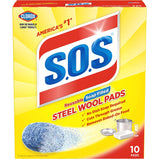 sos steel wool 10 pads