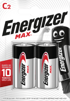 Energizer Max C2, 2-pk